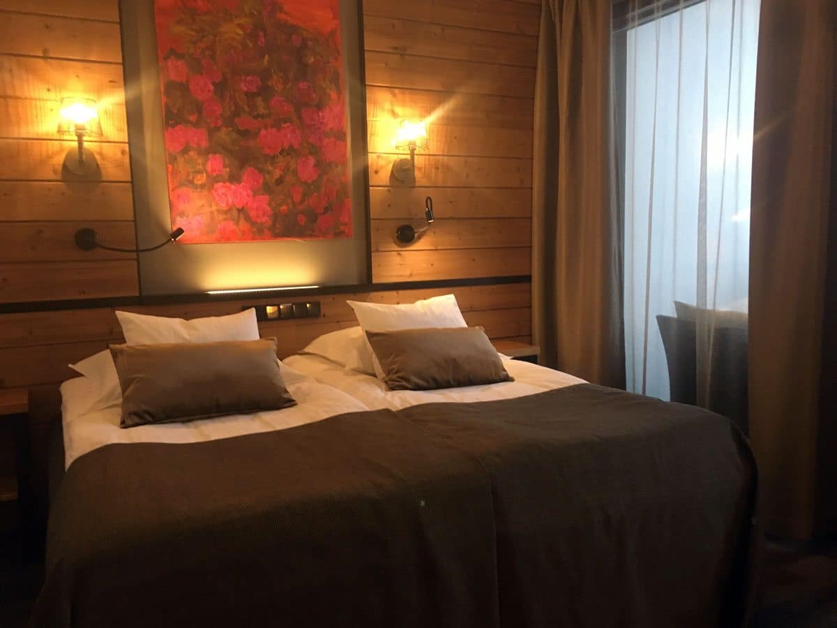 Doppelzimmer im Hotel AAlti in Vuokatti direkt an der Piste