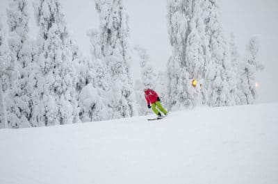 Skifahren in Finnland - das Skiegebiet Vuokatti an der russischen Grenze