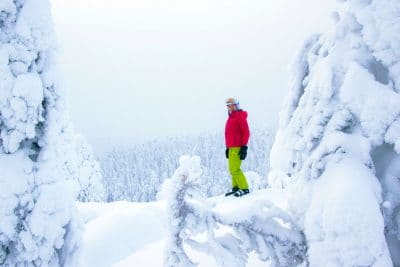 Schneehöhen in Finnland